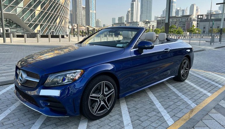 Mercedes C300 Convertible Rental in Dubai